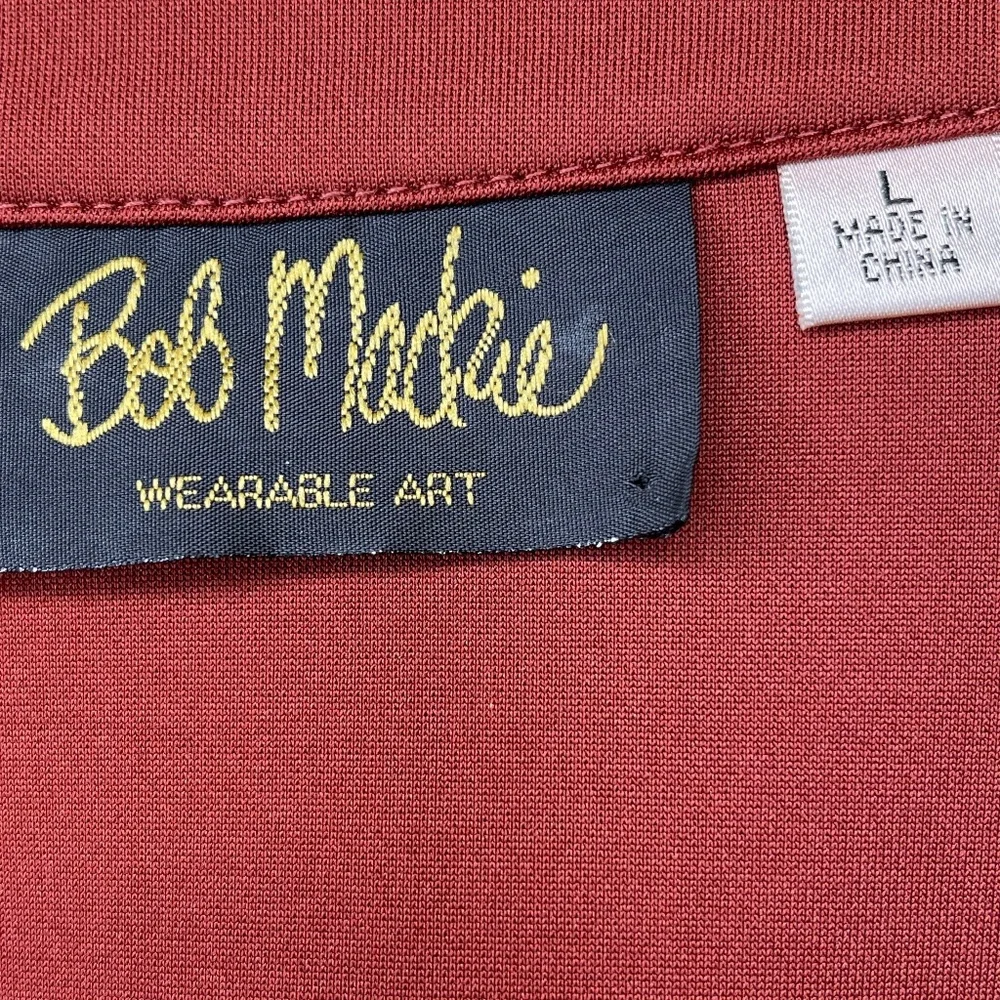 Bob Mackie | Wearable Art Sequin Zip Up Athleisure Track Scuba Glam Jacket